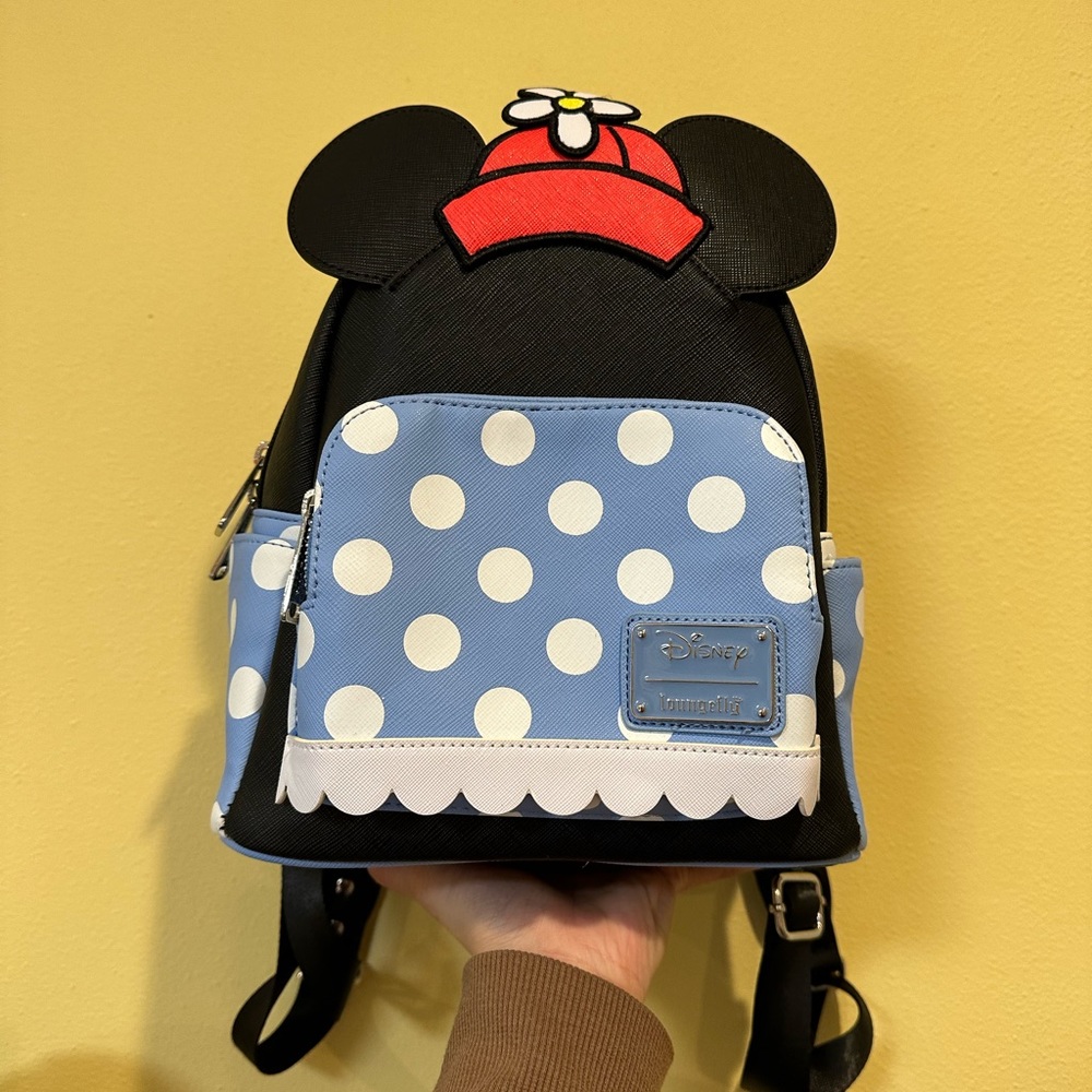 Loungefly Disney Minnie Mouse Retro Polka Dot Mini Backpack